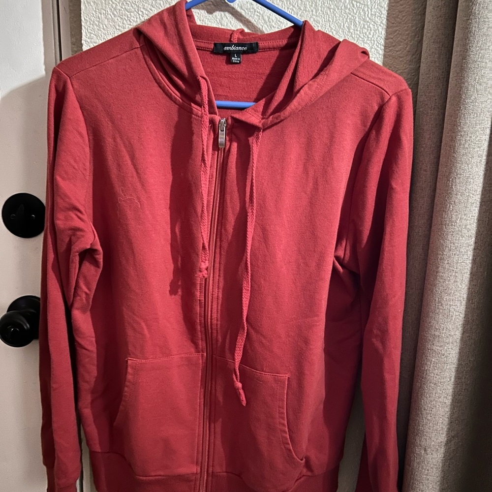 Zip up with hood